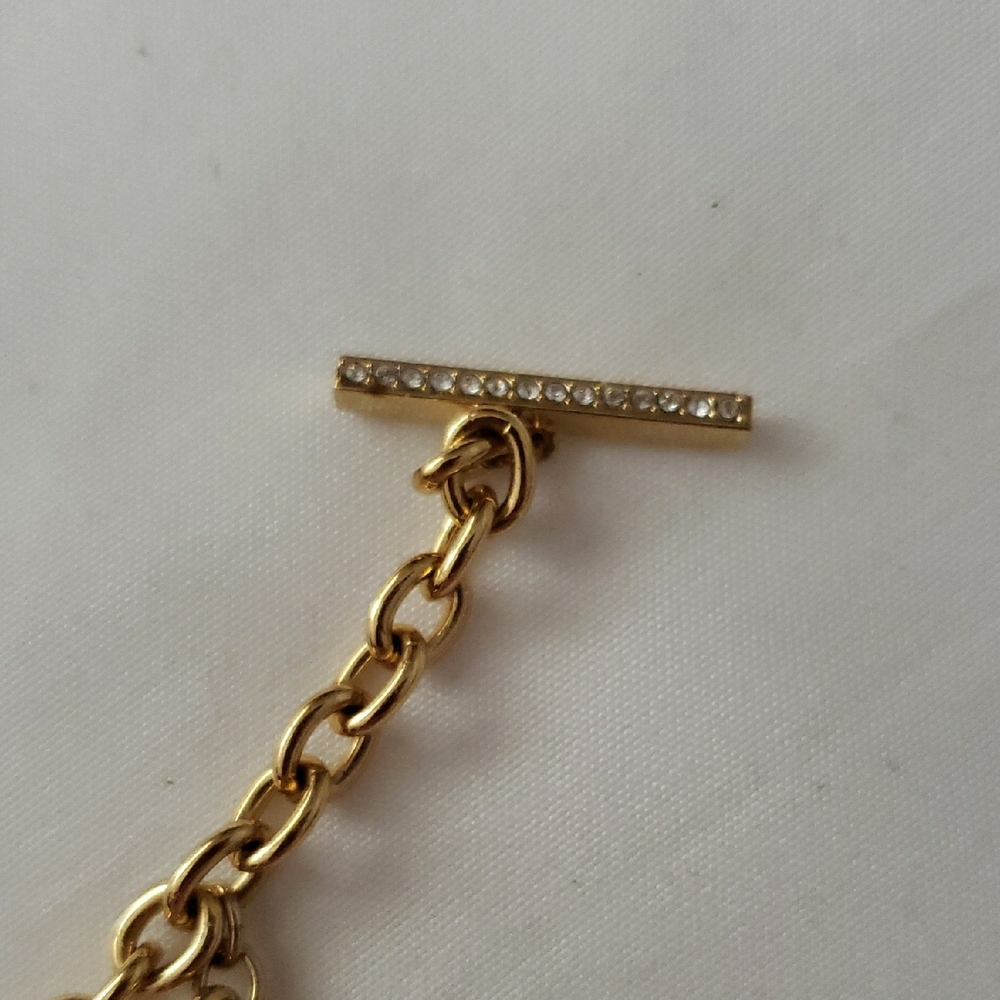 Swarovski Gold and Orange Charm Bracelet - Picture 5 of 6